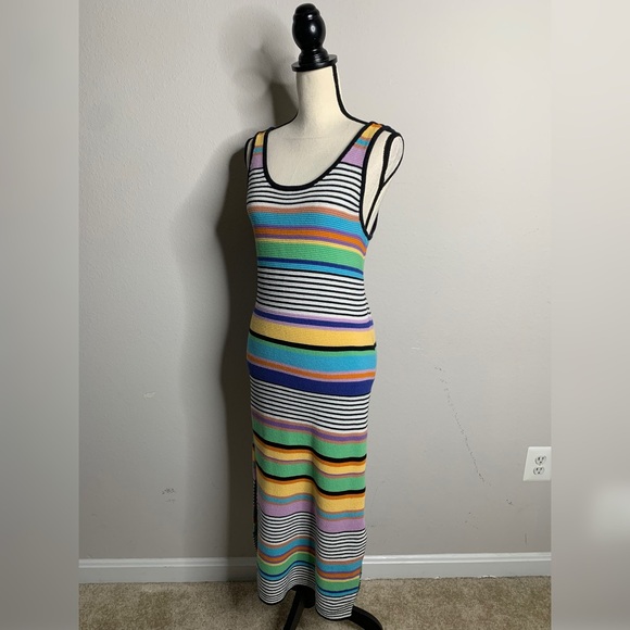 Roxy Sunshine Bouquet Stripe Knit Midi Dress - Picture 7 of 14